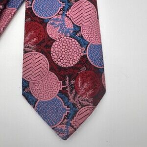 RARE Vintage Christmas Necktie Wembley Tie Silk Embroidered Ornaments Holiday